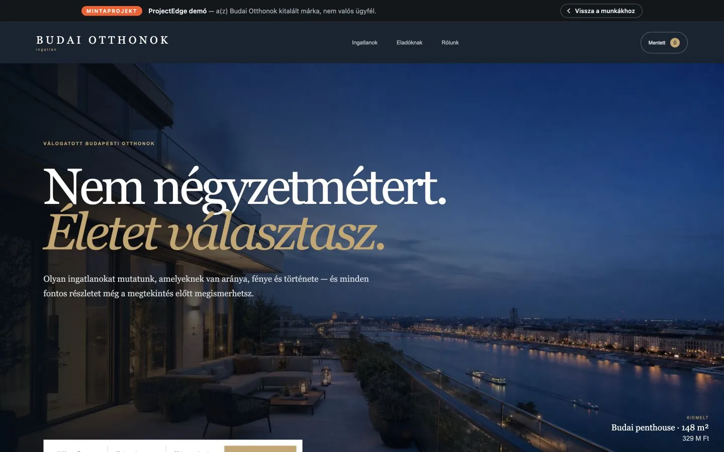 Budai Otthonok ingatlankatalógus előnézete