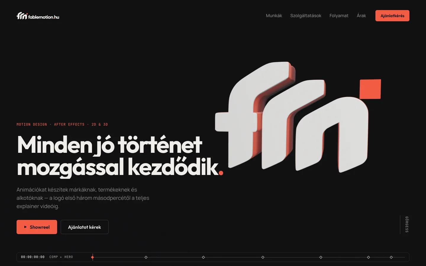 fablemotion — Portfólió ajánlatkéréssel
